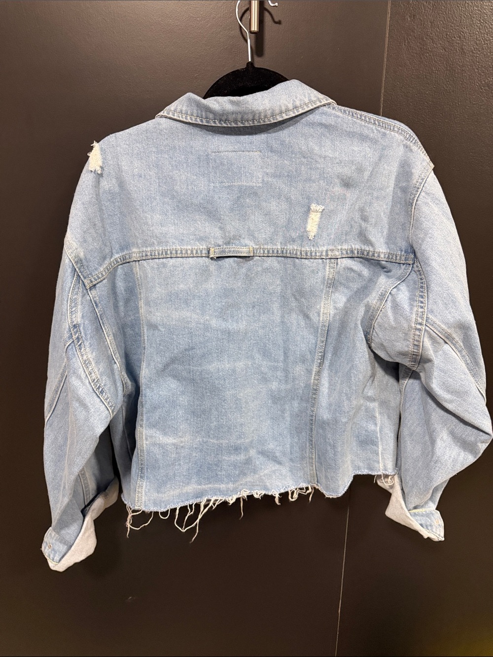Dede Radd Light Blue Distressed Denim Jacket - Picture 2 of 3
